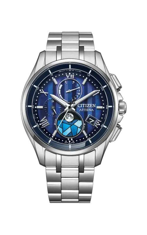 ATTESA Atomic Timekeeping Blue 41.5MM Watch