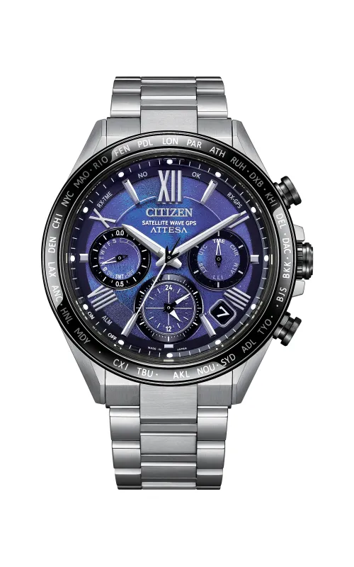ATTESA Satellite Timekeeping Blue 44.6MM Watch