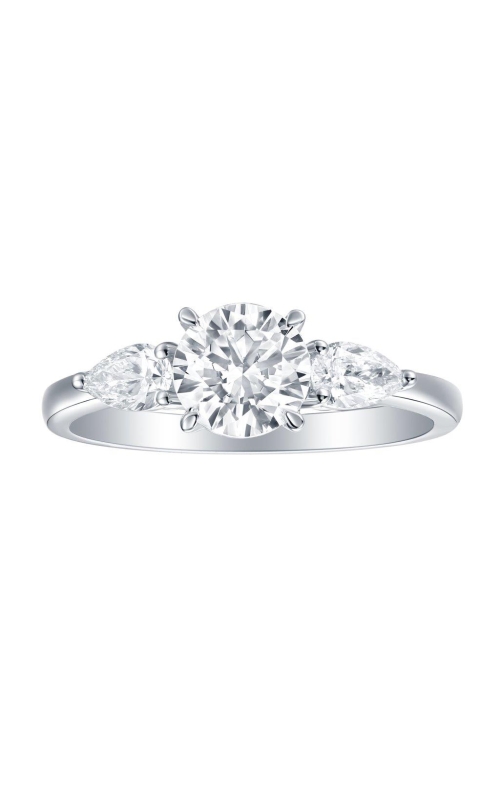 Flashpoint Created Diamond Three Stone Engagement Ring 1 1/2 CTW in 14K White Gold