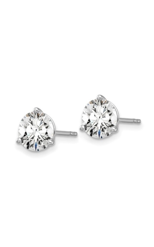 Flashpoint Created Diamond Classic Studs 2 CTW in 14K White Gold