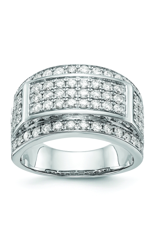 Flashpoint Created Diamond Men's Wedding Band In 14K White Gold 2CTW