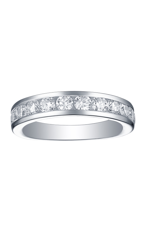 Flashpoint Created Diamond Channel Wedding Band 1 1/2 CTW in 14K White Gold