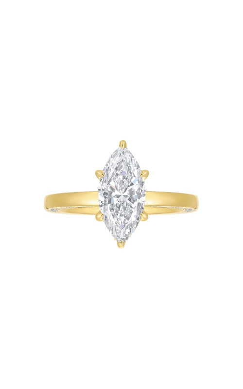 Women's Flashpoint Created Diamond Engagement Ring Marquise in 14K Yellow Gold
