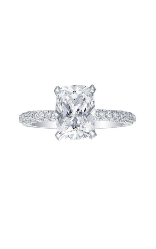 Women's Flashpoint Created Diamond Engagement Ring Elongated Cushion in 14K White Gold