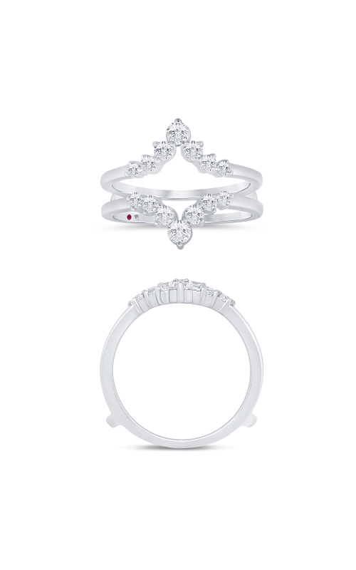 Women's Flashpoint Created Diamond Wrap In 14K White Gold