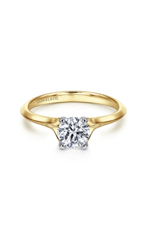 Gabriel & Co. Women's Round Solitaire Engagement Ring In 14K Yellow Gold