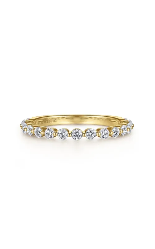 Gabriel & Co. Women's Diamond Wedding Band In 14K Yellow Gold