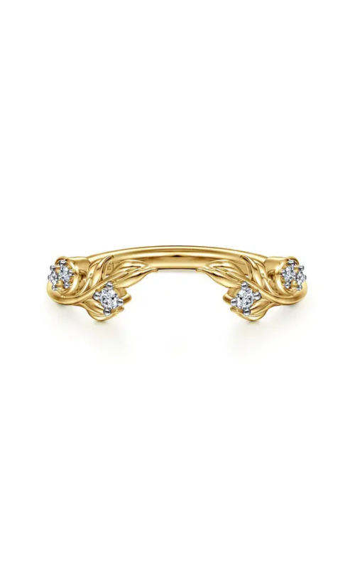 Gabriel & Co. Women's Floral Open Band In 14K Yellow gold