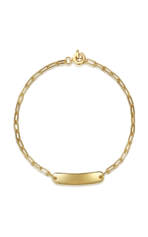 Gabriel & Co. ID Paperclip 7 Bracelet Chain In 14K Yellow Gold