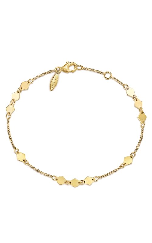 Gabriel & Co. Women's Plate Station Bracelet In 14K Yellow Gold