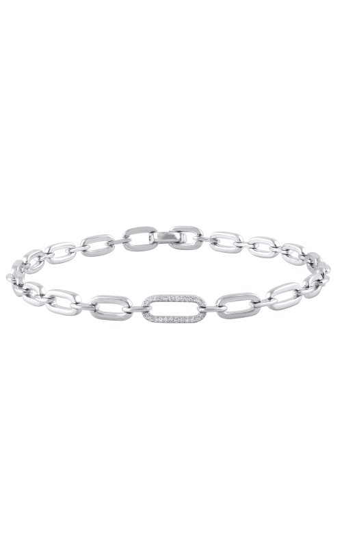 Open Link Diamond Bracelet 1/5 CTW in Sterling Silver