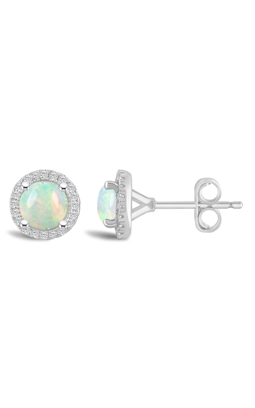 Women's Opal Earrings 1/8 CTW in Sterling Silver