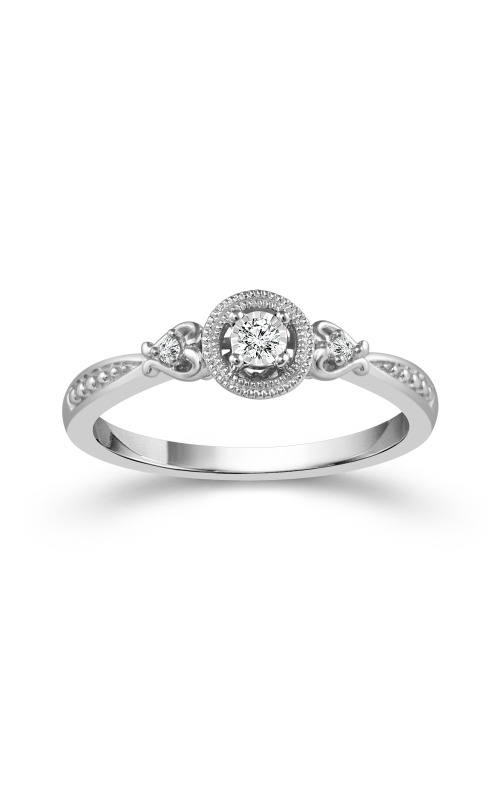 Women's Promise Ring 1/20 CTW Round Miracle in Sterling Silver