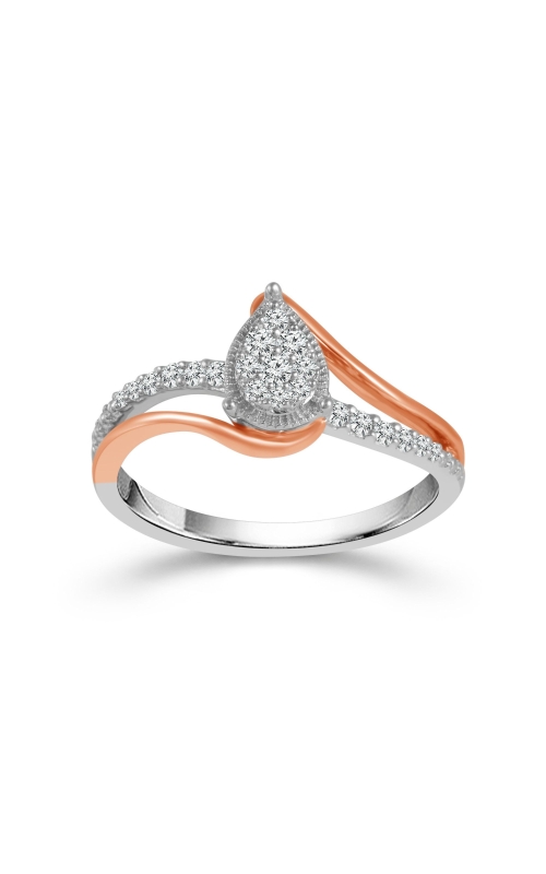 10K White Gold 1/8 CTW Diamond Cluster Twist Promise Ring 10K White Gold 1/8 CTW Diamond Cluster Twist Promise Ring
