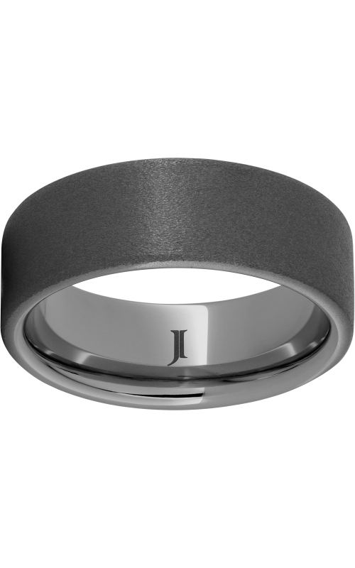Men's Rugged Sandblasted 8MM Wedding Band in Tungsten