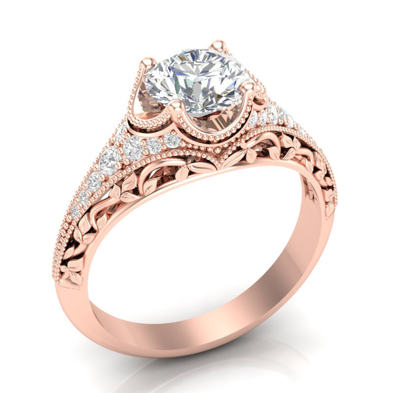 Love Story(1)〜(6) Love Story L8521-ROSE Engagement Ring | Morgan Jewelers