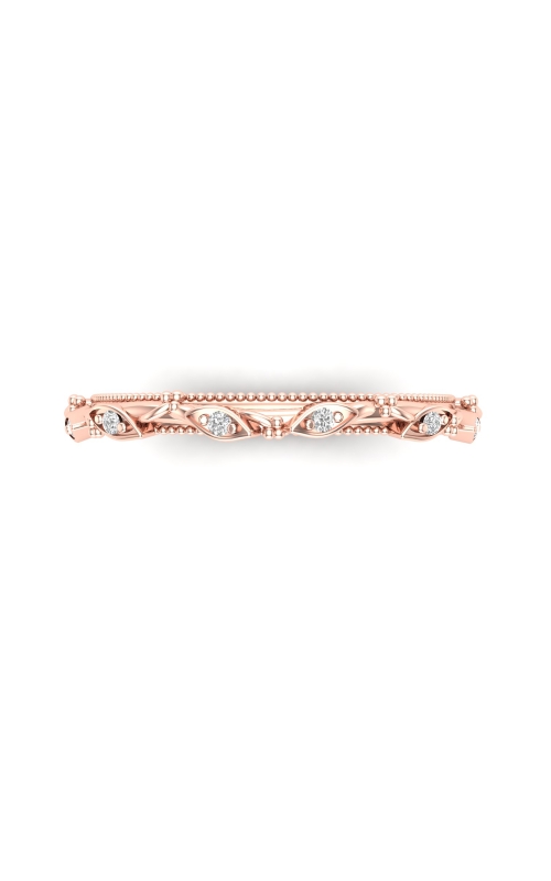 Women's Epic Diamond Anniversary Floral Vine Band 1/20 CTW in 14K Rose Gold