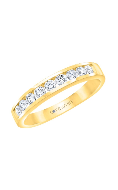 Women's Diamond Anniversary Ring Only You 3/8 CTW Channel in 14K Yellow Gold