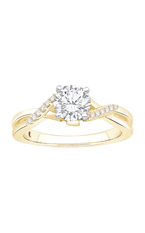 Women's Diamond Semi-Mount Cubic Zirconia Center Epic 1/10 CTW By Pass in 14K Yellow Gold