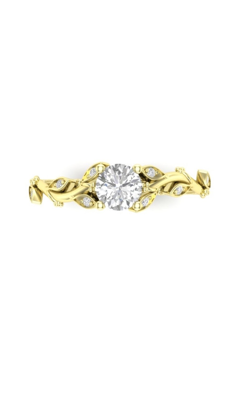 Women's Epic Diamond Semi-Mount 1/20 CTW Round Shape Cubic Zirconia in 14K Yellow Gold
