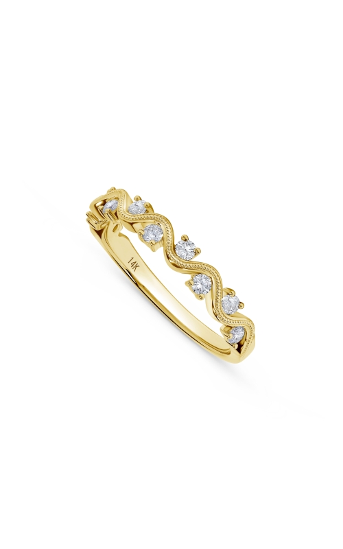 Women's Diamond Wave Ring 1/3 CTW in 14K Yellow Gold