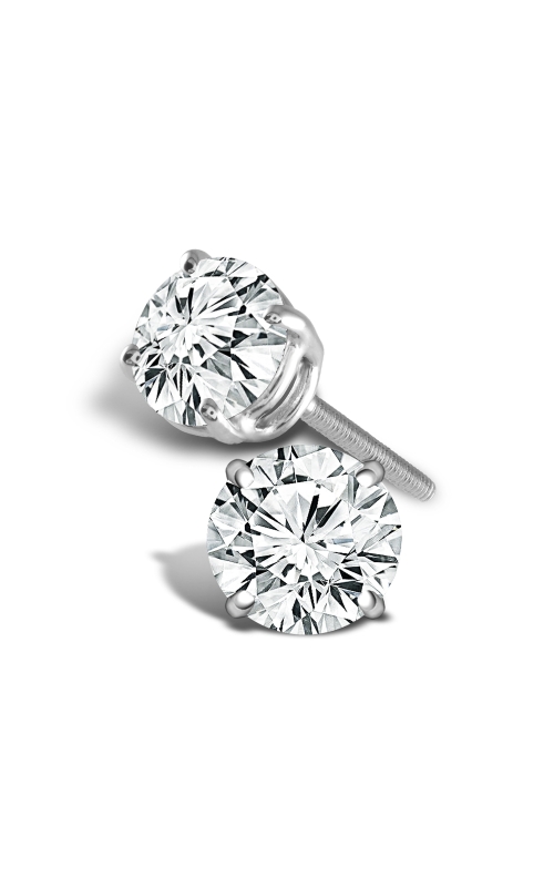 Classic Round Diamond Studs 1/2 CTW in 14K White Gold