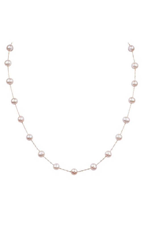 Women's 18 Freshwater Pink Pearl Necklace In 14K Rose Gold
