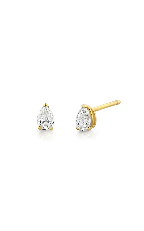 Women's Pear Diamond Stud Earrings 1/4 CTW in 14K Yellow Gold