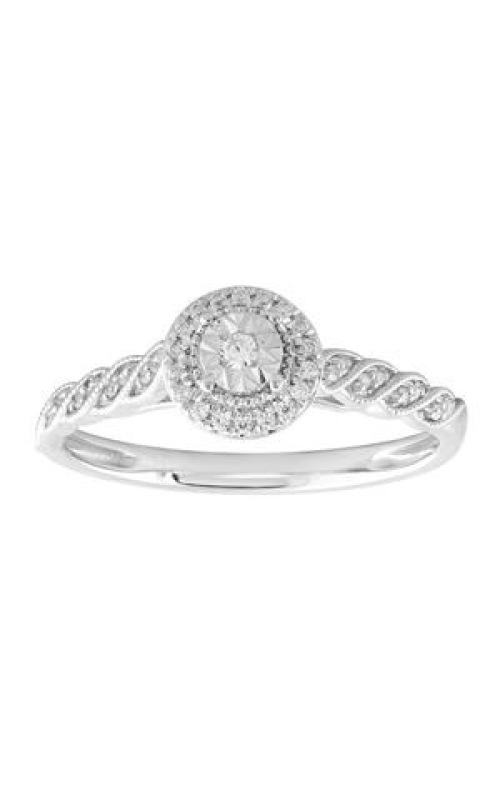 Women's Vintage Diamond Promise Ring 1/10 CTW in 10K White Gold