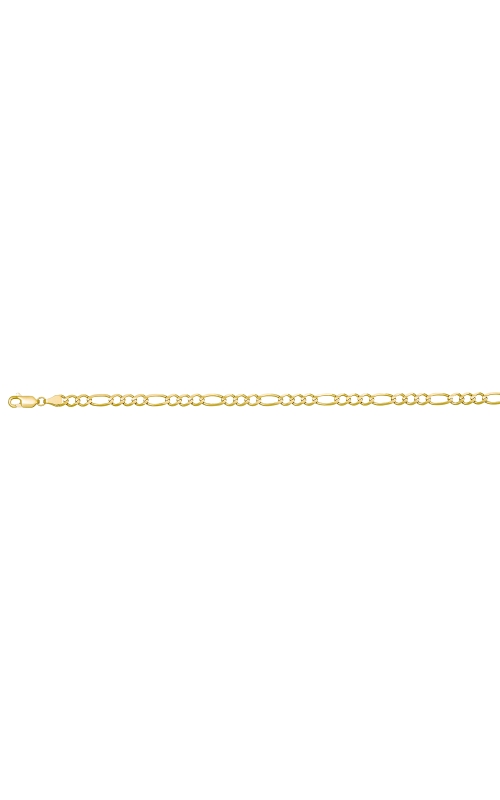 24 4.4mm Figaro Chain Necklace In 10K Yellow Gold