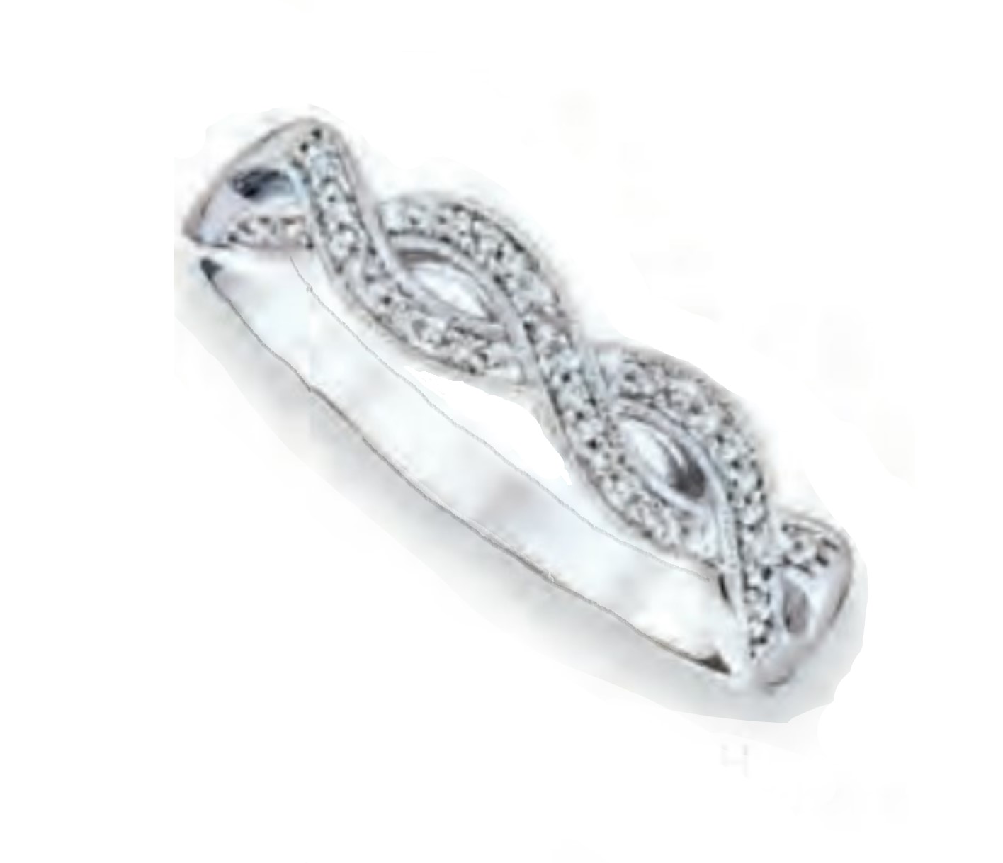 Sterling Silver Diamond 1/20 CTW Infinity Ring Sterling Silver Diamond 1/20 CTW Infinity Ring