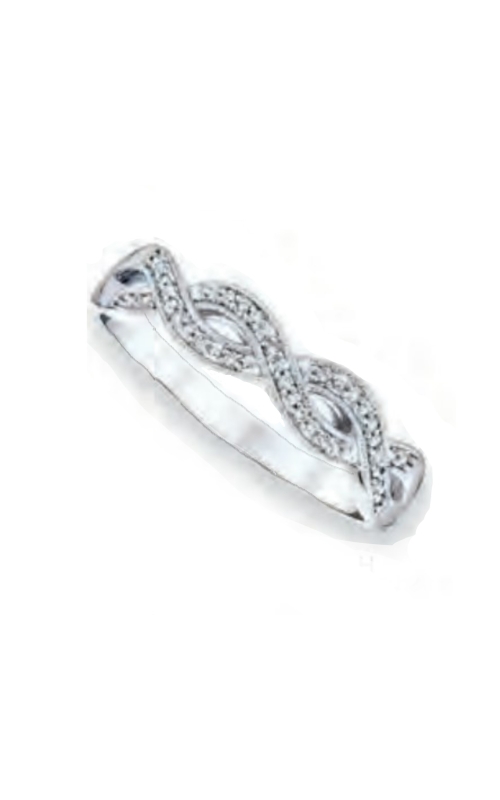 Women's Diamond Promise Infinity Ring 1/20 CTW in Sterling Silver