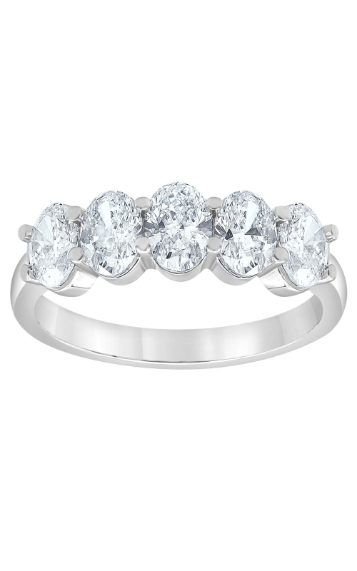 Flashpoint Created Diamond 5 Oval Stones 2 CTW in 14K White Gold