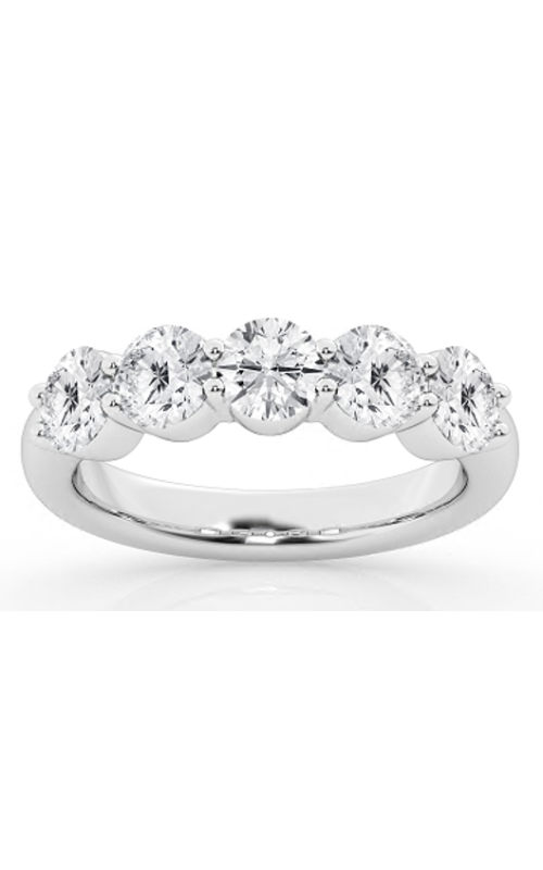 Flashpoint Created Diamond 5 Round Stones 2 CTW in 14K White Gold