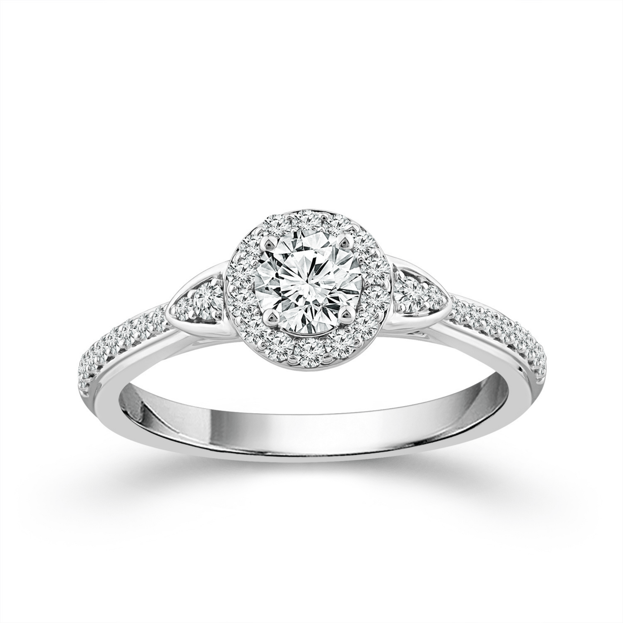 14k White Gold Cushion Lab Created Ruby & 1/10 CTW Diamond Floral Halo Ring 14k White Gold Cushion Lab Created Ruby & 1/10 CTW Diamond Floral Halo Ring