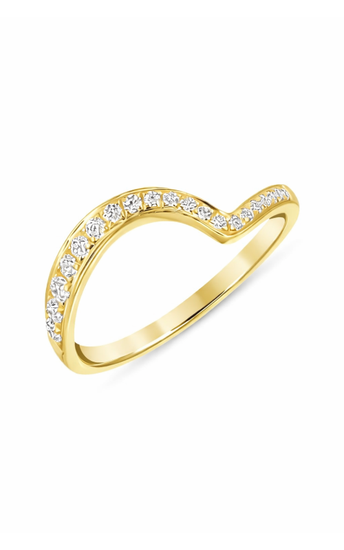 Women's Diamond Contour Wedding Band In 14K Yellow Gold 1/5CTW