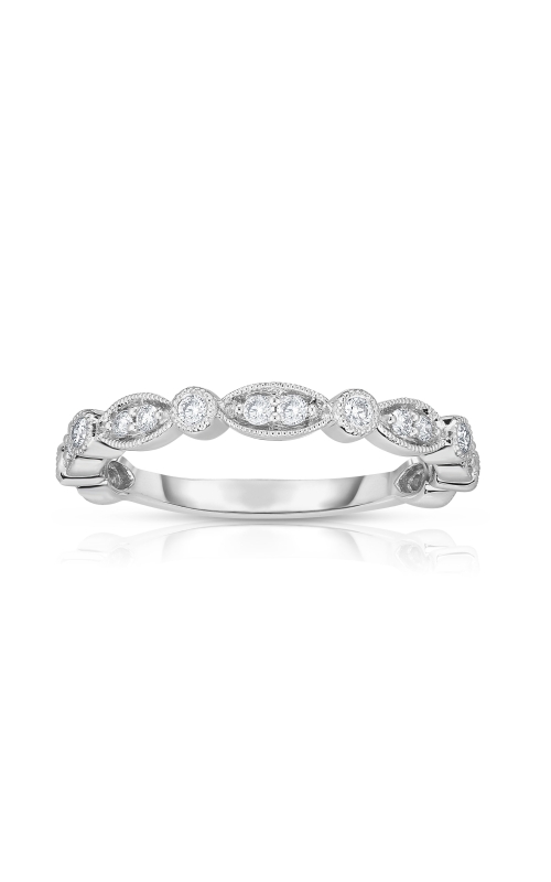 Women's Diamond Vintage Stackable Wedding Band 1/4 CTW in 10K White Gold