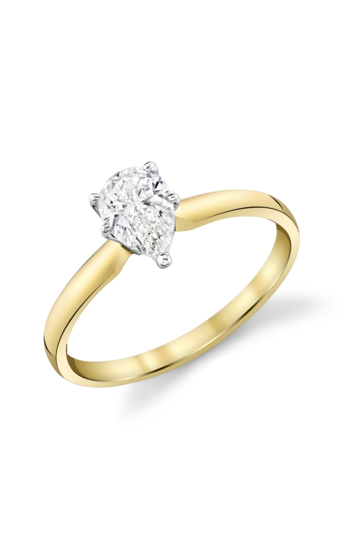 Women's Diamond Pear Solitaire Ring 1/4 CTW in 14K Yellow Gold Women's Diamond Pear Solitaire Ring 1/4 CTW in 14K Yellow Gold