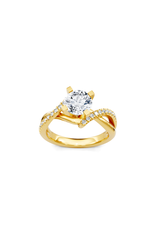 Women's Imagine Bridal Twist Sidestone Semi-Mount 1/6 CTW in 14K Yellow Gold