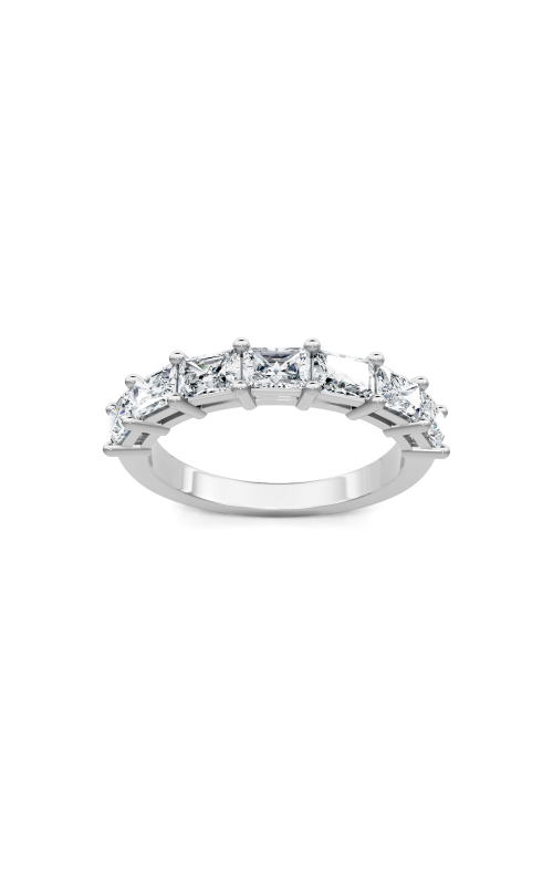 Women's Imagine Bridal Emerald Wedding Band 1 3/8 CTW in 14K White Gold