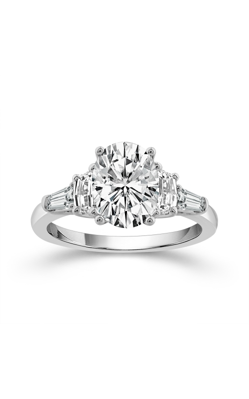 Flashpoint Created Diamond Oval Engagement Ring 2 3/8 CTW in 14K White Gold