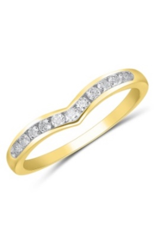 Women's Diamond Chevron Anniversary Band 1/2 CTW in 14K Yellow Gold