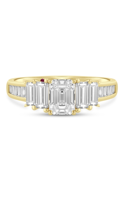Women's Diamond Emerald Cut Engagement Ring 1 CTW in 14K Yellow Gold