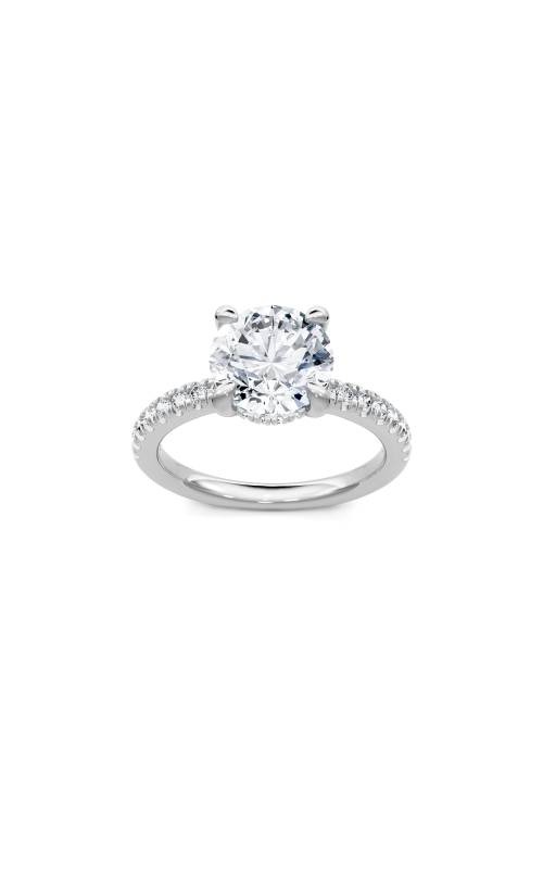 Women's Imagine Bridal Open Shank Semi-Mount Hidden Halo 1/4 CTW Sidestone in 14K White Gold