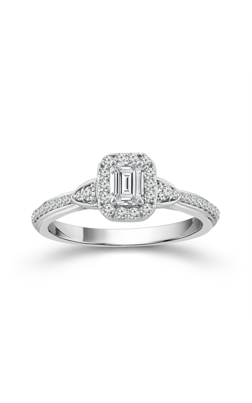 14K White Gold Diamond 1/6 CTW Emerald Cut Promise Ring 14K White Gold Diamond 1/6 CTW Emerald Cut Promise Ring