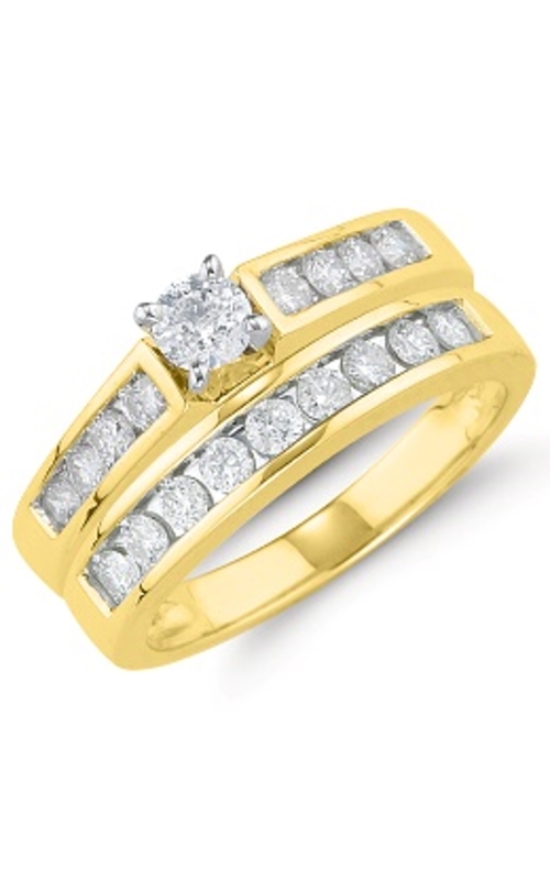 Women's Diamond Channel Engagement Set 1/2 CTW in 14K Yellow Gold