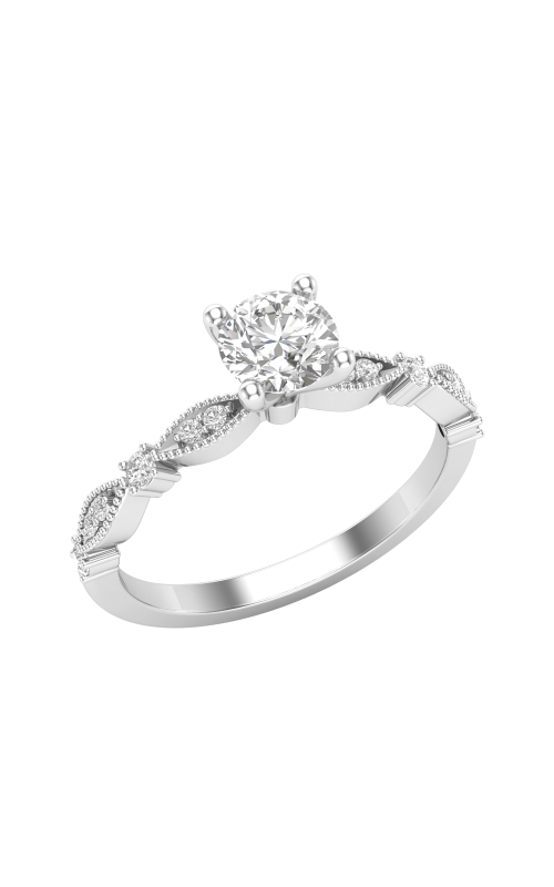 Women's Epic Vintage Semi-Mount 1/10 CTW in 14K White Gold