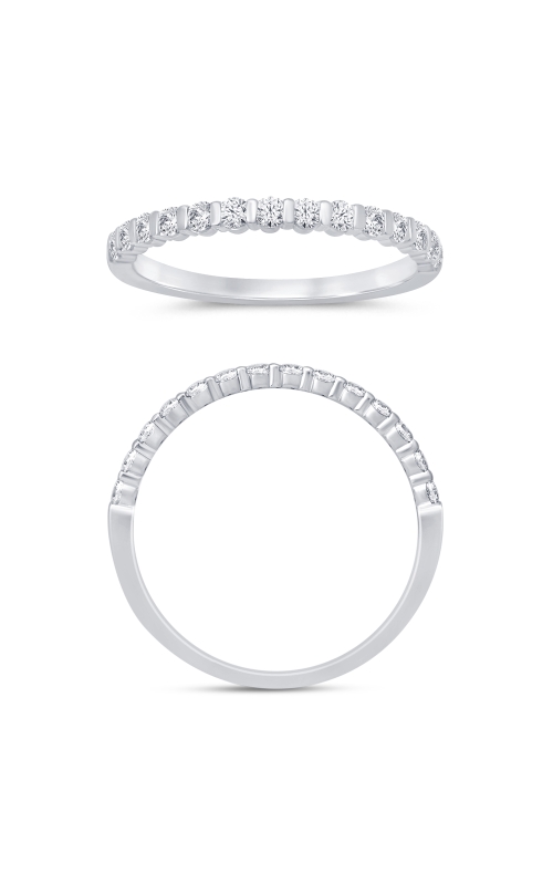 Women's Diamond Wedding Band In 14K White Gold