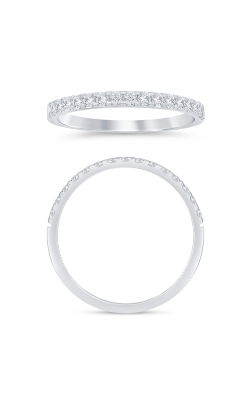 Women's Diamond Wedding Band In 14K White Gold