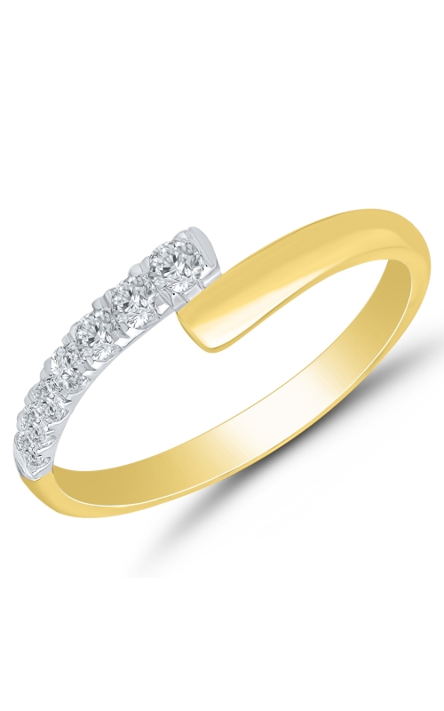 Women's Diamond Journey Ring 1/4 CTW in 10K Yellow Gold